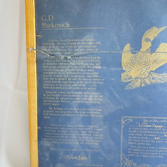 Wise Guys signed and numbered print By Geoffrey David Markovich framed - Picture 5 of 11